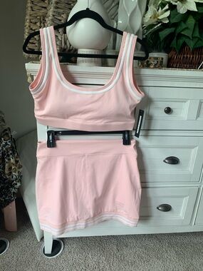 NWT Pink Athletic top and skort XL